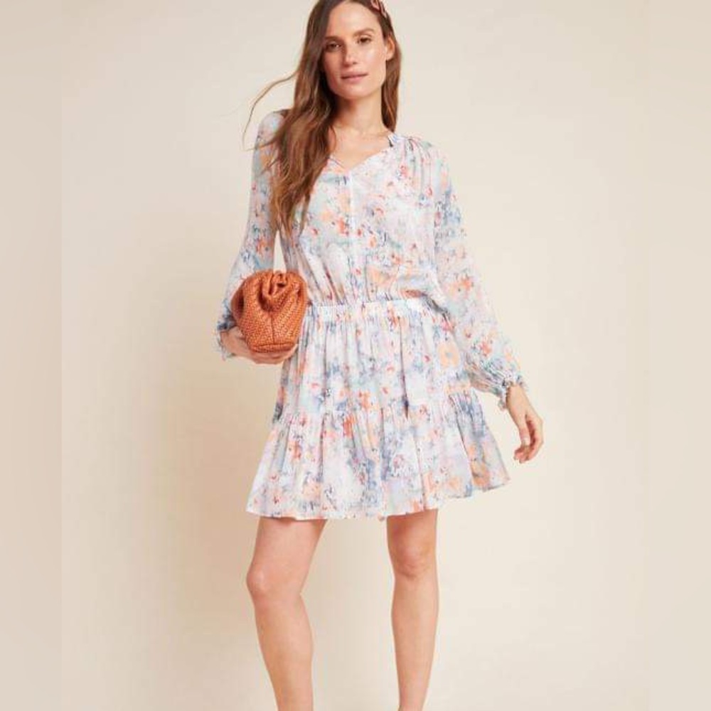 Anthropologie Floral Cosima mini dress NWT